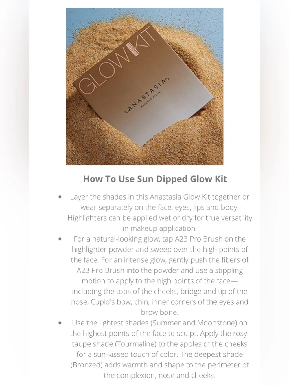 Anastasia Beverly Hills Glow Kit Contour & Highlight (Sun Dipped)